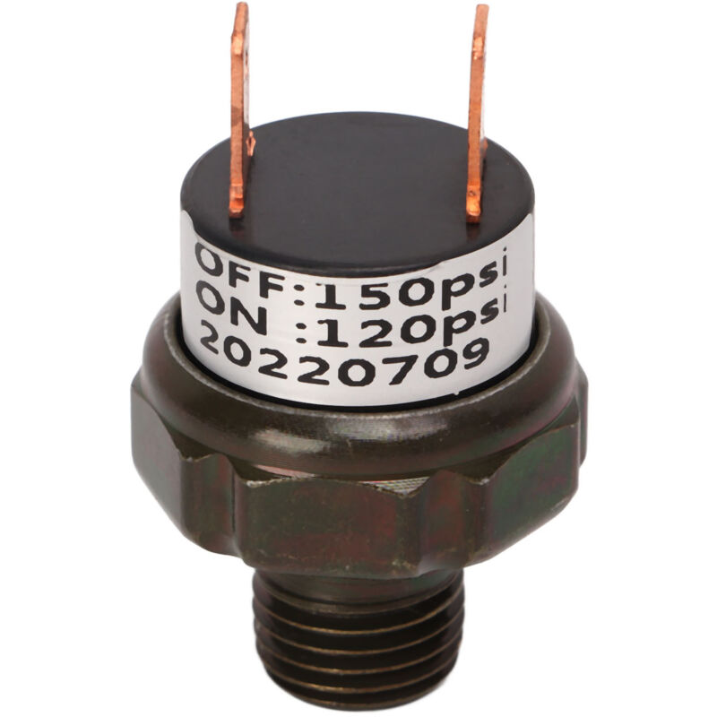 Interrupteur De Pression Pour Compresseur Air, Vanne De Commande En Acier Inoxydable 120-150 Psi Pour Klaxon Train, Pièce De Rechange