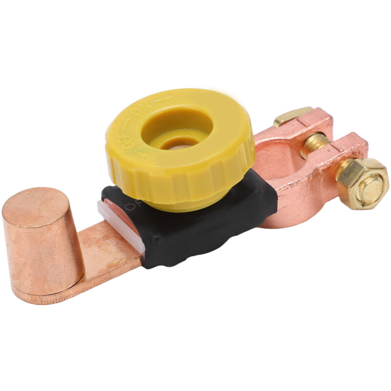 Interrupteur De Déconnexion De Batterie, Bouton D'Arrêt Isolateur Négatif Abs Laiton Pour 6v 12v 24v Voiture Camping-car Quad