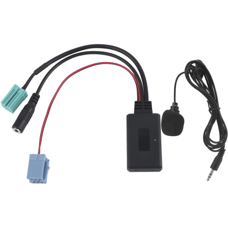 Adaptateur Microphone Pour Renault Avec Bluetooth 5.0 Et Aux - Câble 6 Broches Stéréo Plug & Play