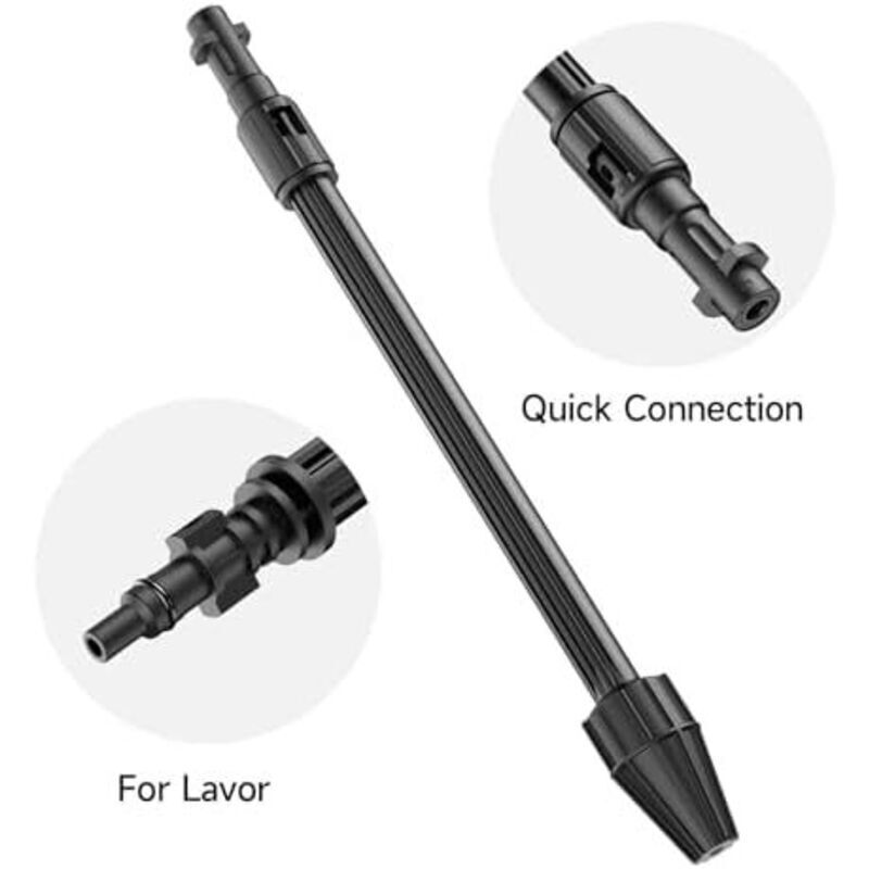 Lance De Nettoyage Haute Pression 1x1cm - Accessoire Compatible Karcher K2-k7, Lavor, Parkside - 160 Bar