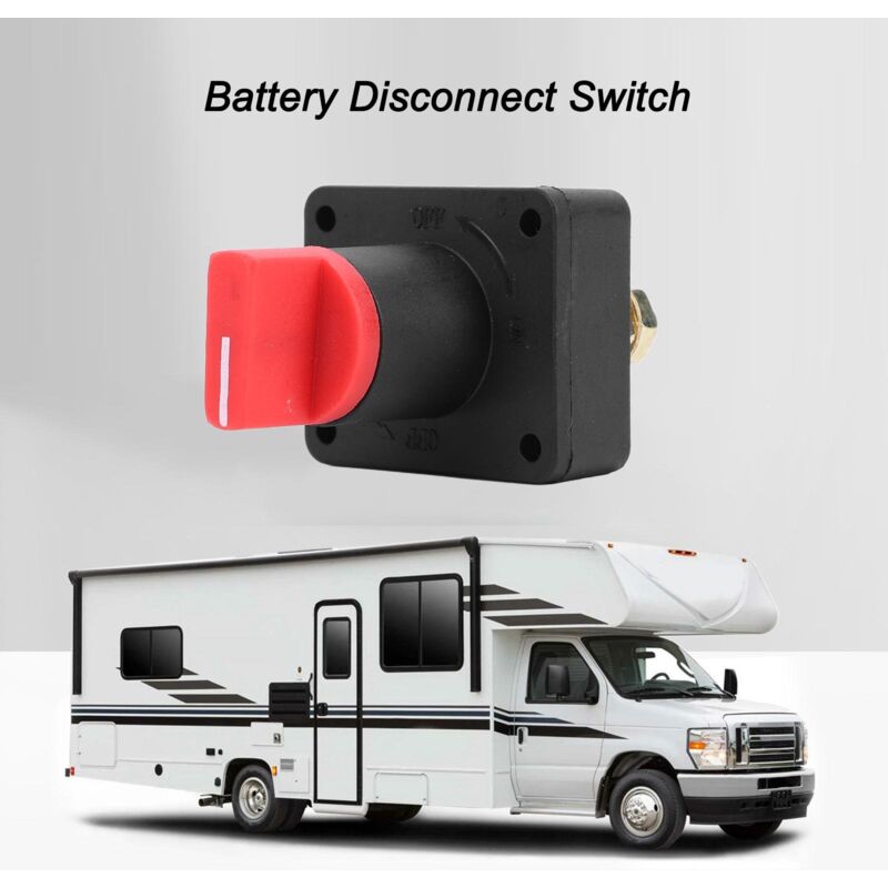 Disjoncteur De Batterie 300a - Interrupteur Isolateur Coupe-circuit 2 Vitesses Pour Véhicule, Camping-car, Bateau Et Utilitaire