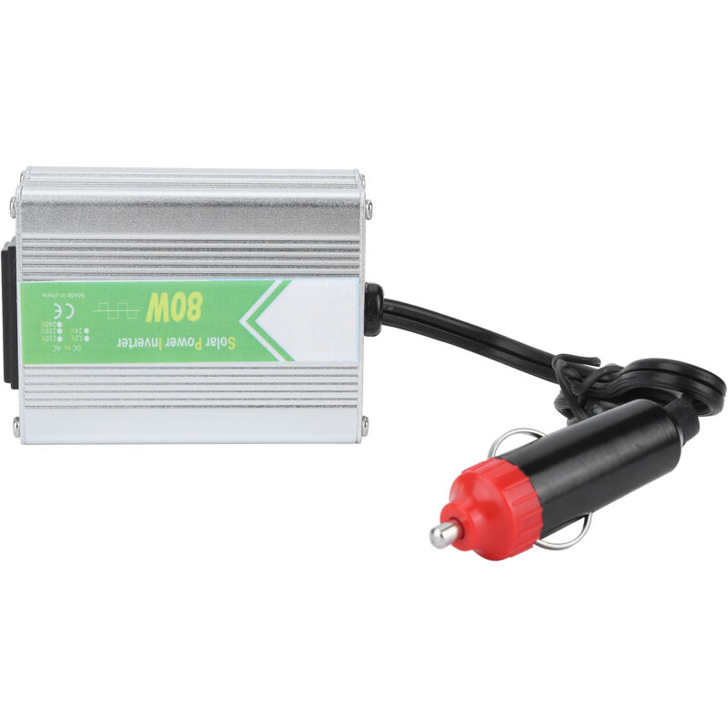 Onduleur Voiture 80w Smart Power Convertisseur Dc12v Vers Ac220v À Coque Magnalium Avec Indicateur Led Et Protection