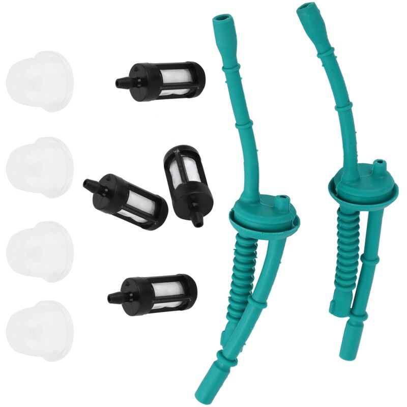 Kit De Remplissage Pour Carburateur De Tronçonneuse - 4 Filtres À Essence, 2 Tuyaux Et 4 Poires De Amorçage - Accessoire Jardin