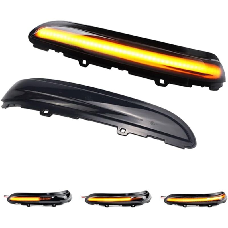 Clignotant Latéral À Led Séquentiel Dynamique À Lentille Fumée Hacreyatu Pour Peugeot 208 Et 2008 (unité Unique)