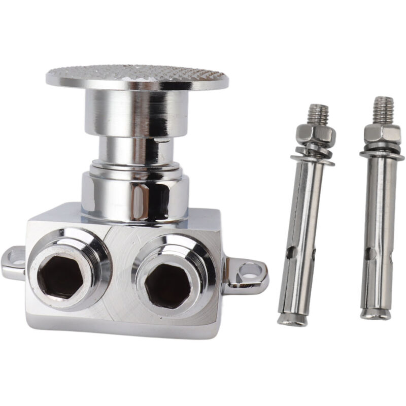 Robinet De Lavabo À Pédale En Cuivre Valve À Commande Au Pied Sans Contact Kit D'Installation Complet Pour Évier Salle De Bain