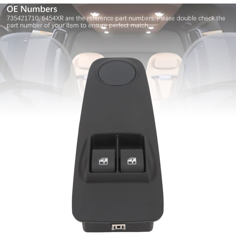 Interrupteur De Vitre Électrique Côté Conducteur, Switch 735421710, Abs Résistant, Pour Jumper/ducato/boxer 2006‑2014