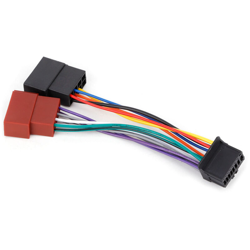 Câble D'Interface Radio Voiture 16 Broches Vers Connecteur Iso Mini 8 Broches Compatible Pioneer 2003‑on