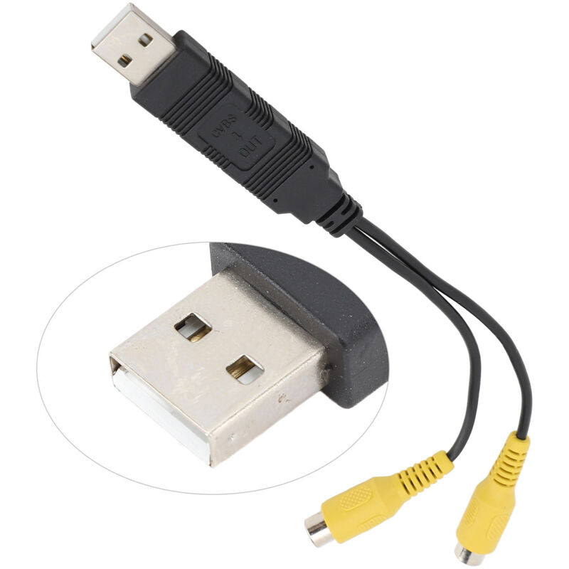 Adaptateur Vidéo Usb Vers Cvbs/rca Pour Voiture Android - Transmission Haute Définition Facile À Utiliser