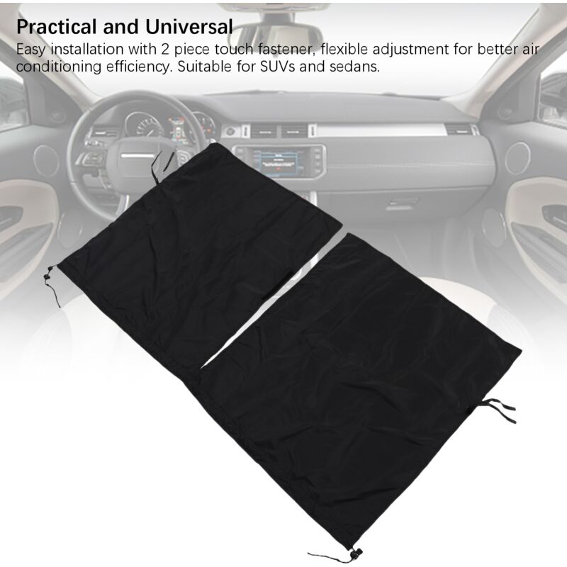 Store Pour Voiture Rideau Occultant Amovible Avec Cordon Ajustable Universel 180x90 Cm