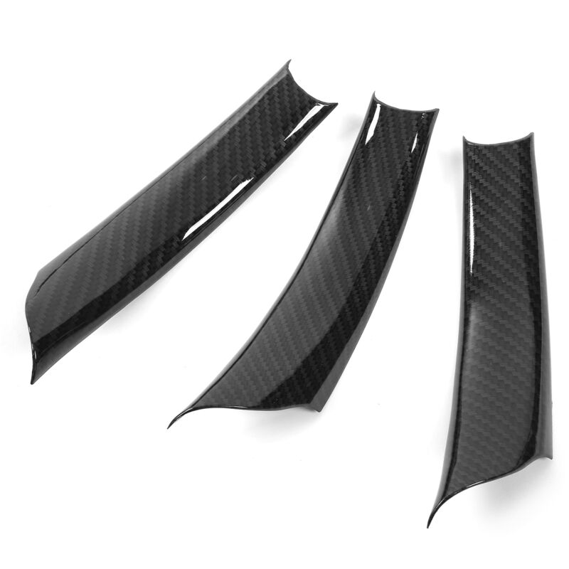 Couvercle De Poignée De Porte En Style Fibre De Carbone Abs/pc, Lot De 3 Pièces Pour Bmw X5 E70/x6 E71 (2008-2014)