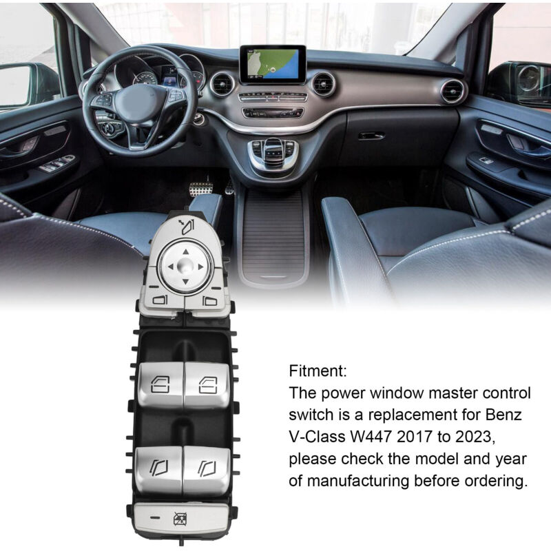 Interrupteur De Vitre Électrique Conducteur Gauche 4479054303 Pour Mercedes‑benz Classe V W447