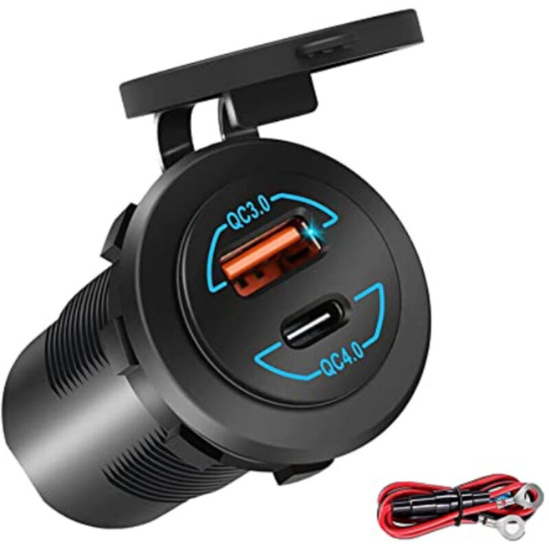 Schnellladefunktion 4.0 Pd Qc 3.0 Usb-kfz-ladegerät Mit Usb-stecker