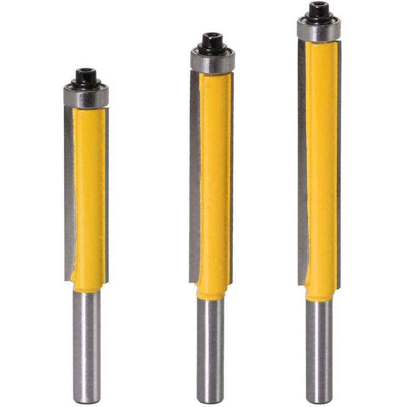 3 Stück 8-mm-schaft-bündigfräser Mit Kugellager