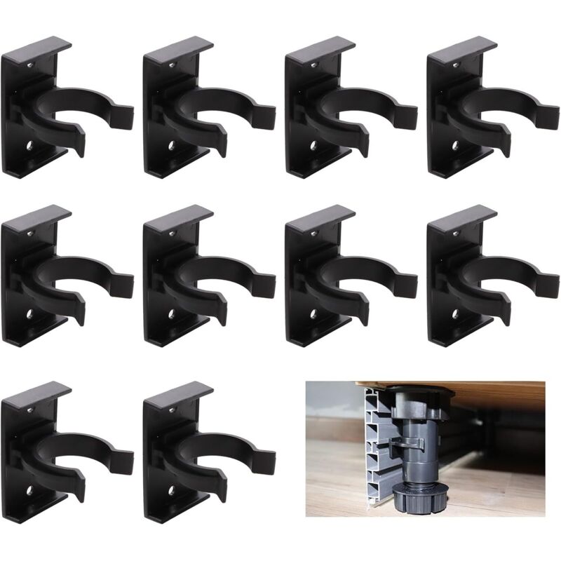10 Stück Küchen-fußleistenclips