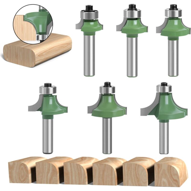Set Mit 6 8-mm-holzfräsern