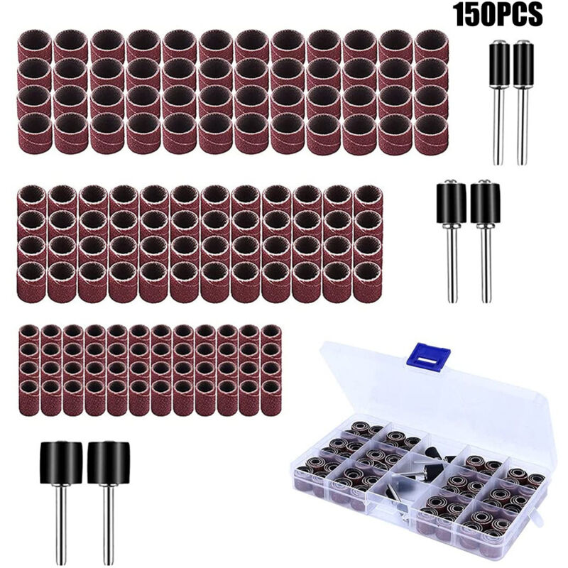 150 Pièces Tambour De Ponçage Avec Boîte Gratuite