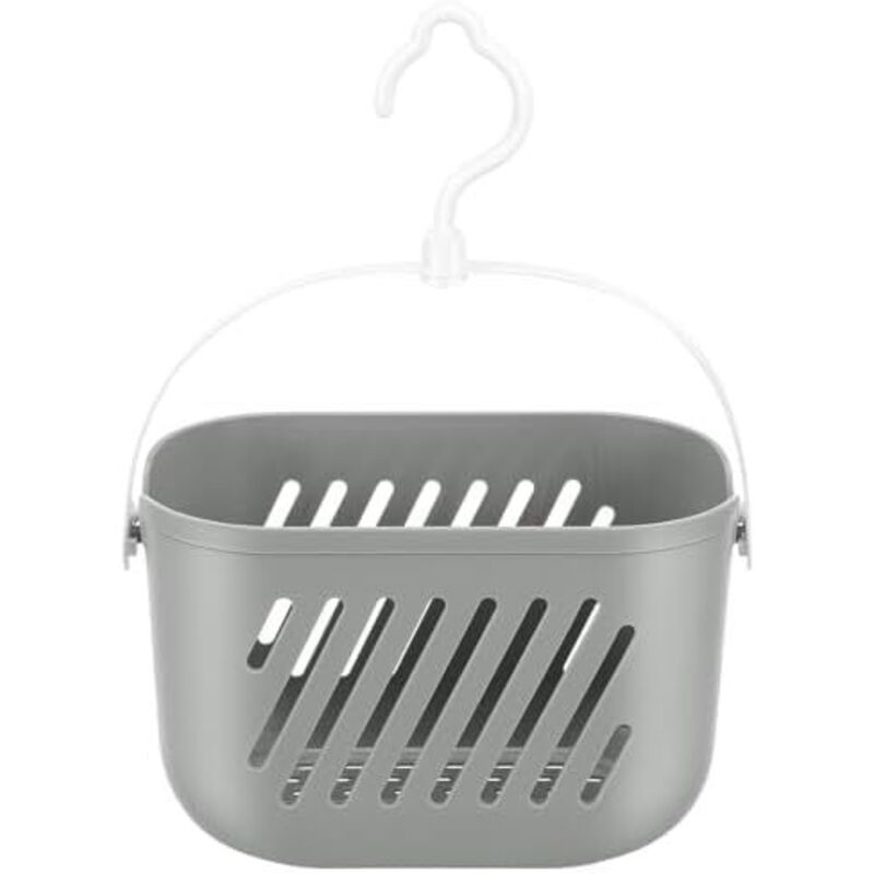 Hängender Duschorganizer Aus Kunststoff, 23 X 13 X 14 Cm – Tragbarer Aufbewahrungskorb Mit Haken Für Zuhause