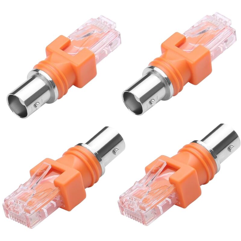 4er-pack Bnc-auf-rj45-buchse-auf-rj45-stecker-konverteradapter