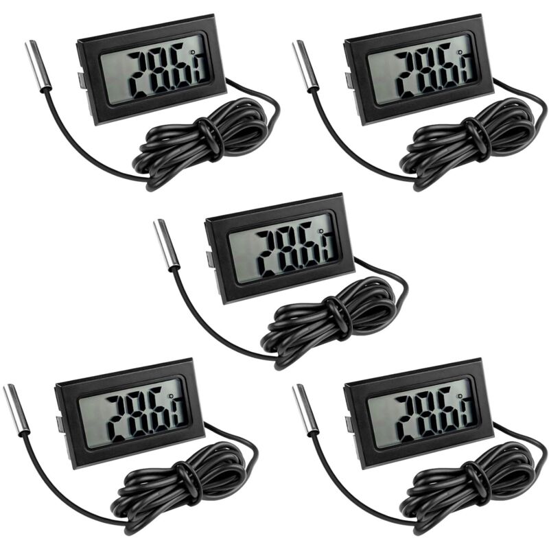 5 Stück Digitales Kühlschrankthermometer
