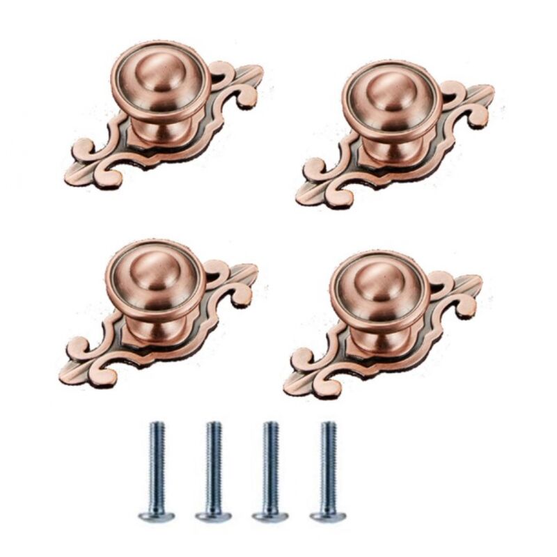 Türknöpfe Mit Sockel, 74 Mm, Mattes Rotbronze.