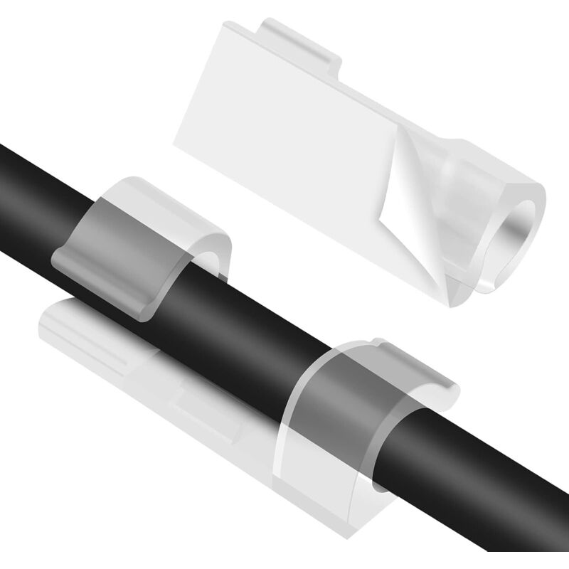 60 Stück Selbstklebende Kabelclips