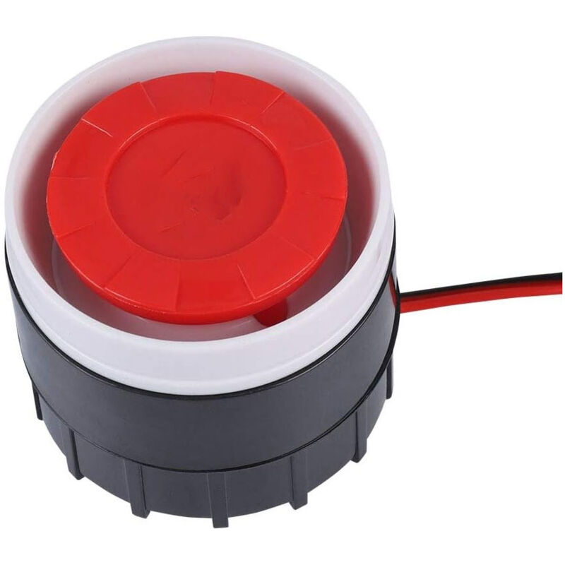 12-v-mini-sirene Mit Kabelanschluss, 120 Db, Alarmsystem Für Die Heimsicherheit