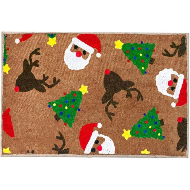 Ornements De Noël Tapis D'Impression De Lettres Et De Chapeau De Noël