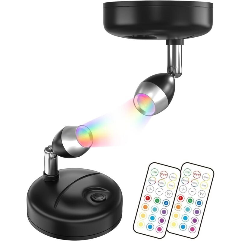 Rgb-led-strahler Mit Batteriebetrieb Und Fernbedienung