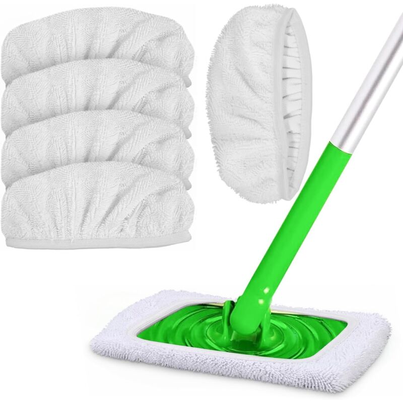 Packung Mit 5 Wiederverwendbaren Mikrofaser-reinigungspads Für Swiffer-mopps Und -wischmopps