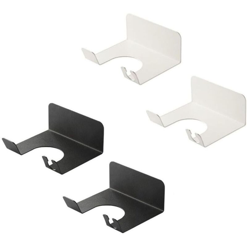 Lot De 4 Supports Muraux Pour Sèche-cheveux