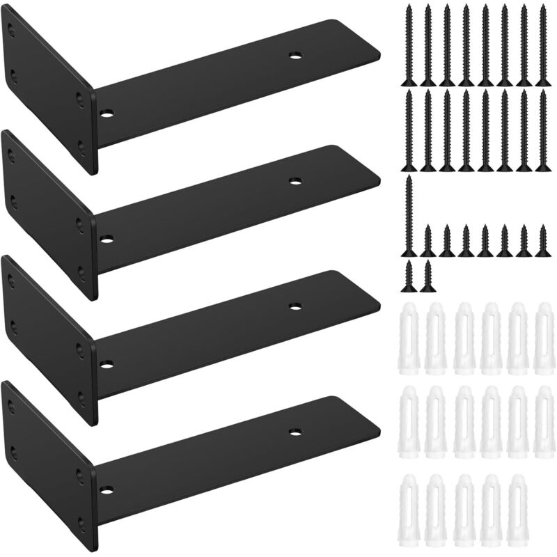 Set Mit 4 Wandregalhalterungen