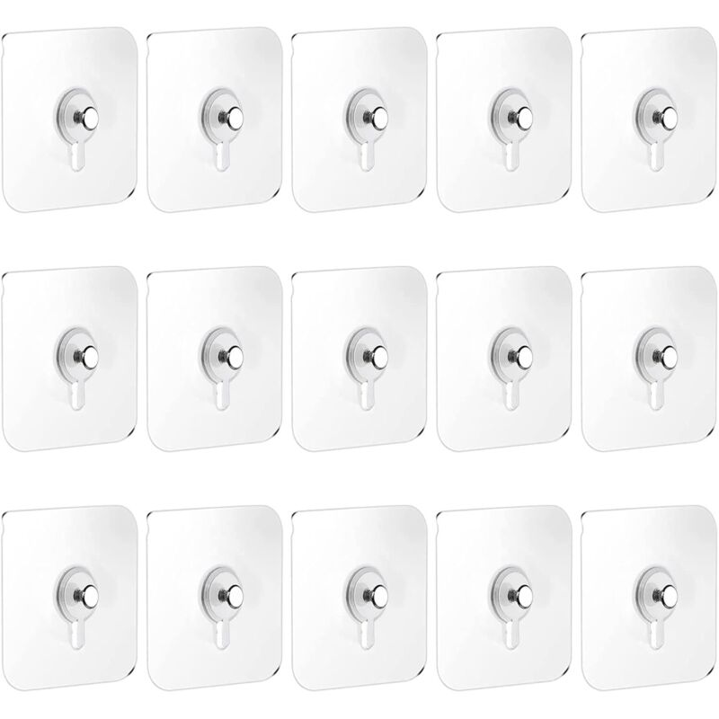 15 Pcs Attaches Murales Sans Percer