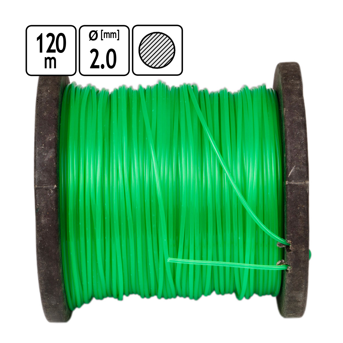 Rundschneidfaden 2 Mm 120 M 89441 Flo