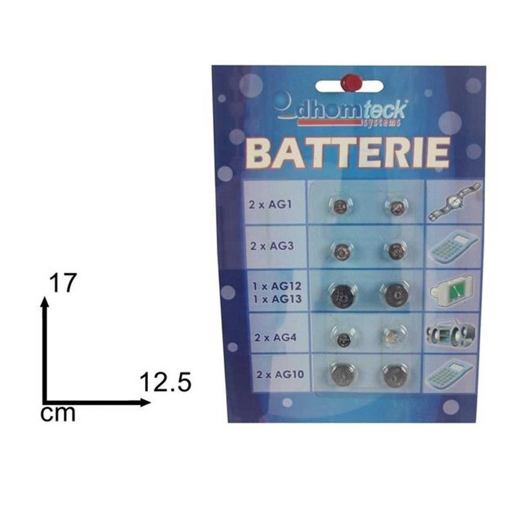 Trade Shop Traesio - Trade Shop - Set 10 Batteria Pezzes Zur Verwaltungsmassnahmen Für Electronics Orologien -