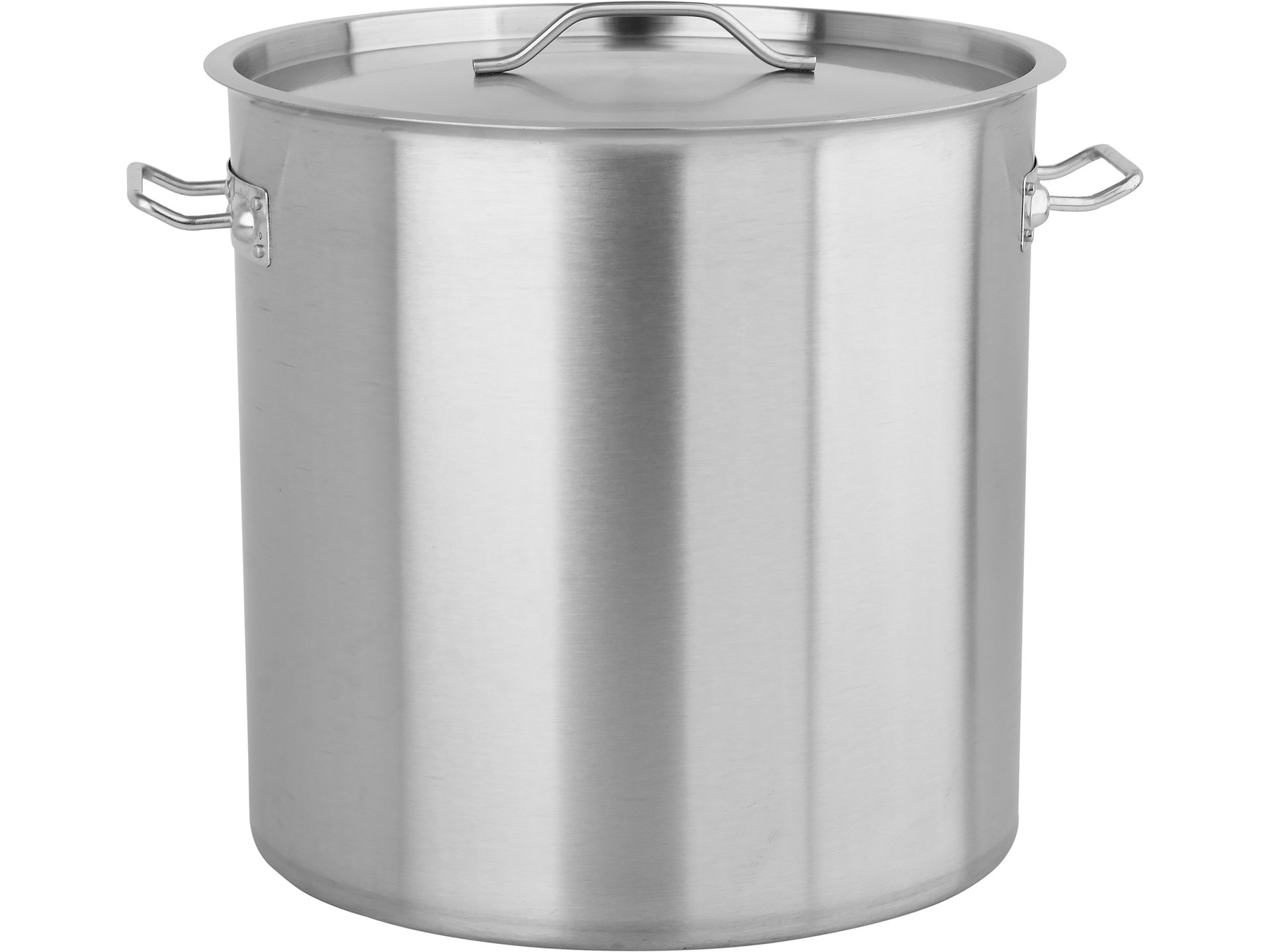 Hoher Kochtopf Mit Deckel 38x38 Cm, 43 L, Edelstahl 201
