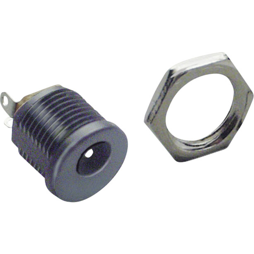 Niedervolt-steckverbinder Buchse, Einbau Vertikal 6.3 Mm 2 Mm 1 St. - Tru Components
