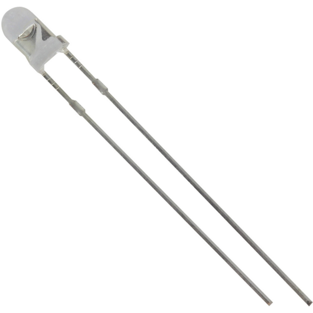 1573693 Led Bedrahtet Weiß Rund 3 Mm 5900 Mcd 25 ° 20 Ma 3.1 V - Tru Components