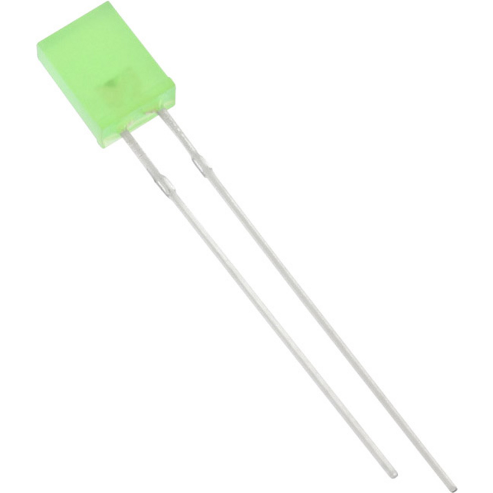 1577352 Led Bedrahtet Grün Rechteckig 2 X 5 Mm 1250 Mcd 120 ° 20 Ma - Tru Components