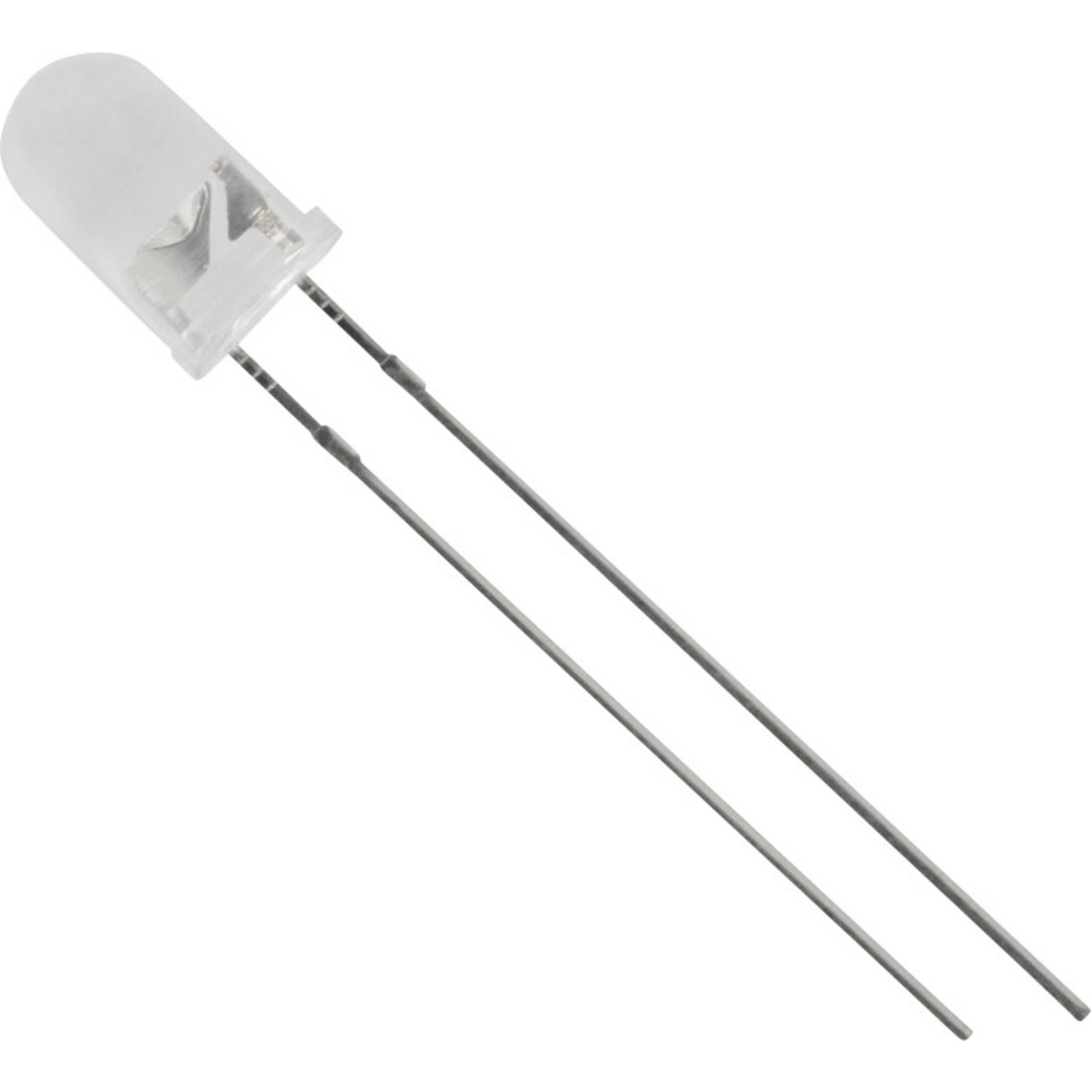 Tru Components Led Bedrahtet Gelb Rund 5 Mm 9500 Mcd 20 °, 25 ° 20 Ma