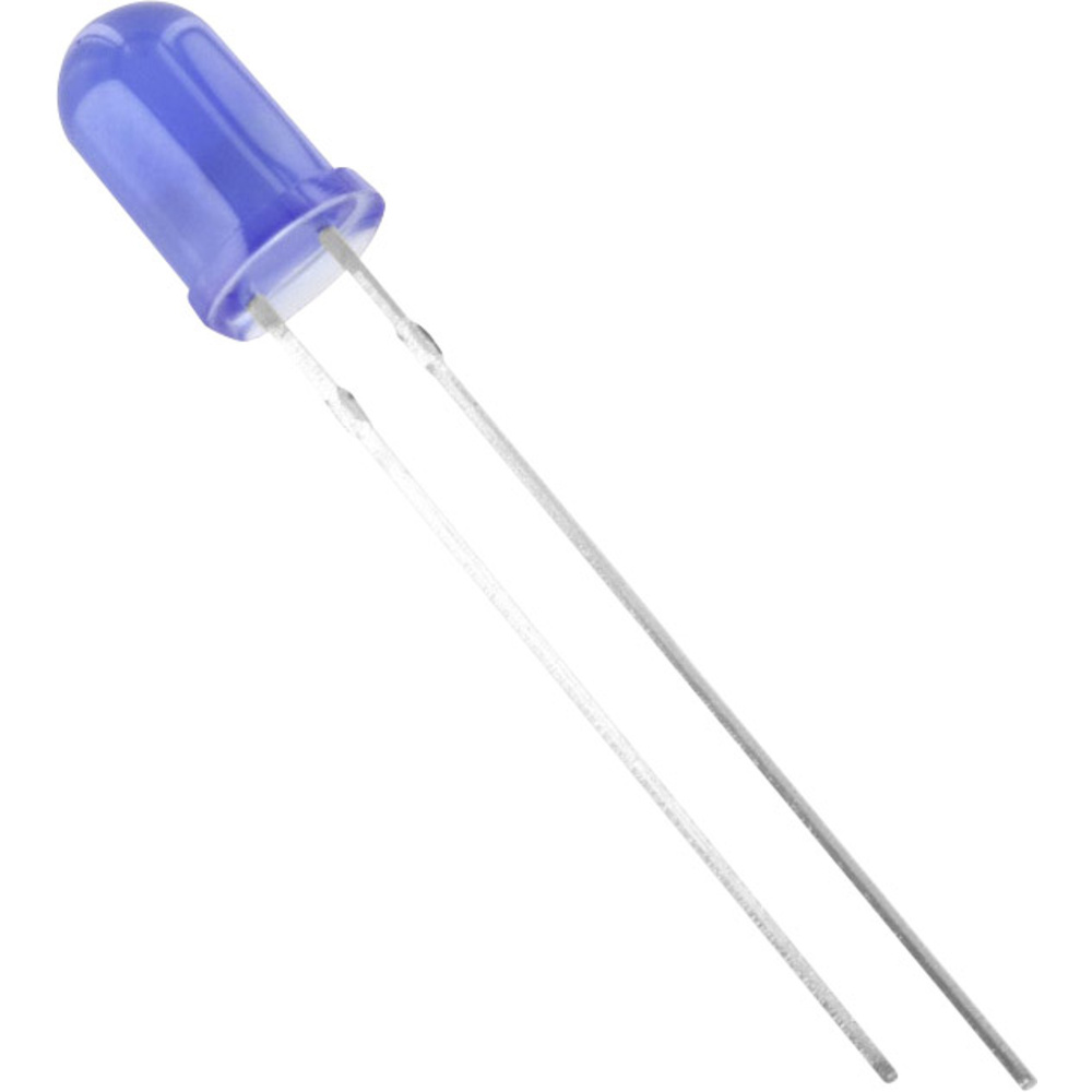 Led Bedrahtet Blau Rund 5 Mm 500 Mcd 50 ° 20 Ma - Tru Components