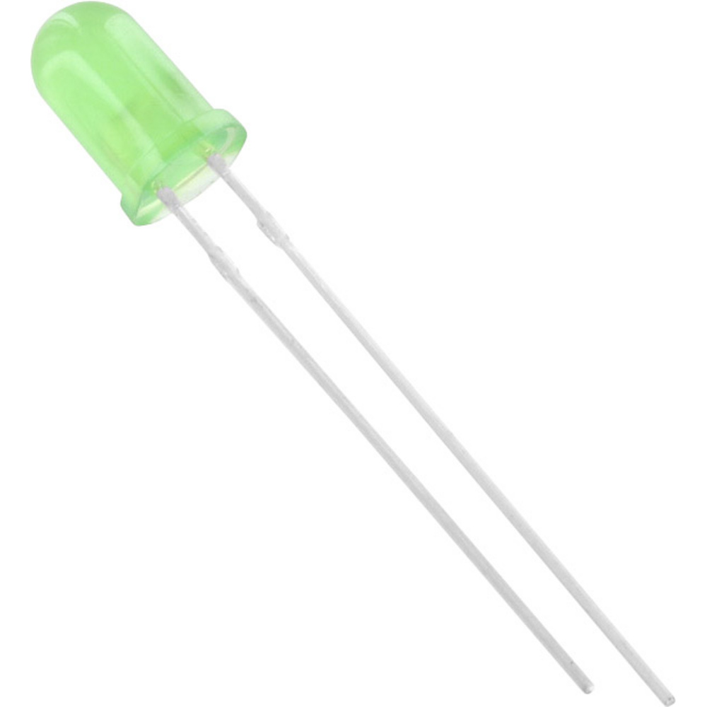 Led Bedrahtet Grün Rund 5 Mm 175 Mcd 50 ° 20 Ma - Tru Components