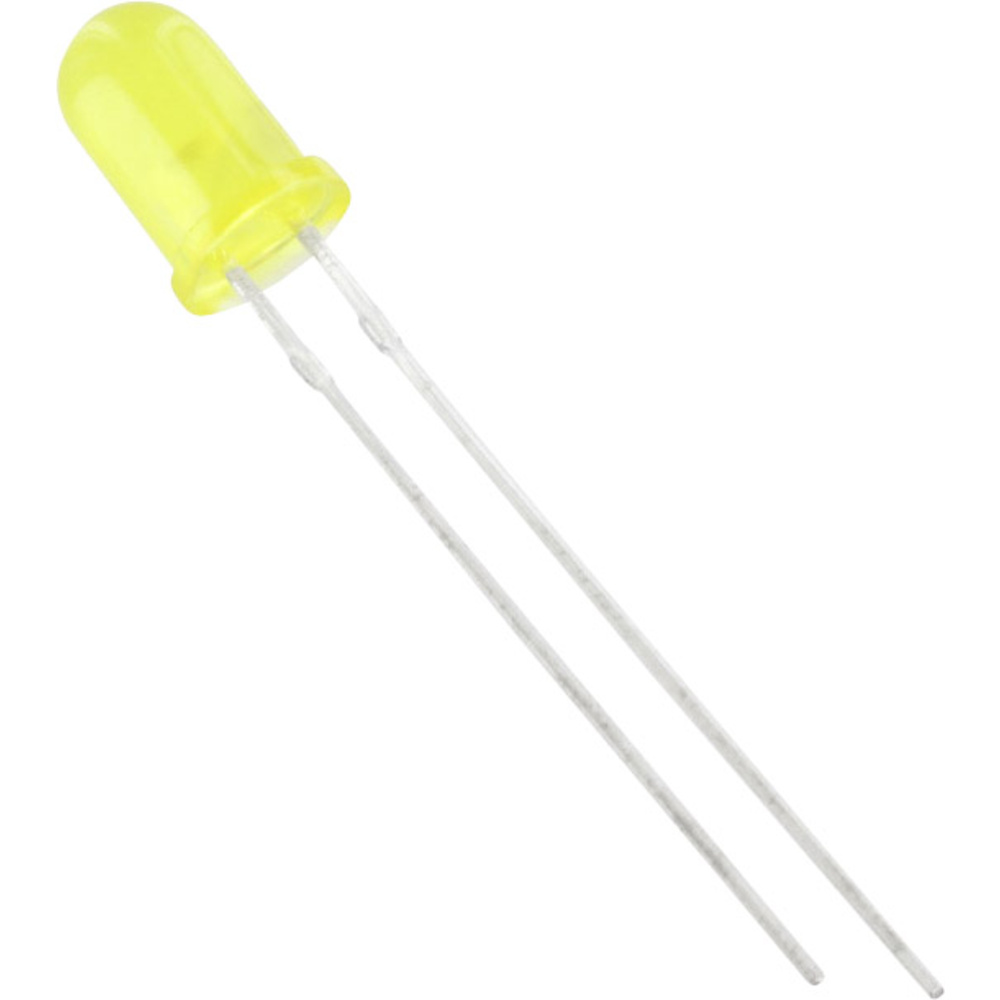 Led Bedrahtet Gelb Rund 5 Mm 275 Mcd 50 ° 20 Ma - Tru Components