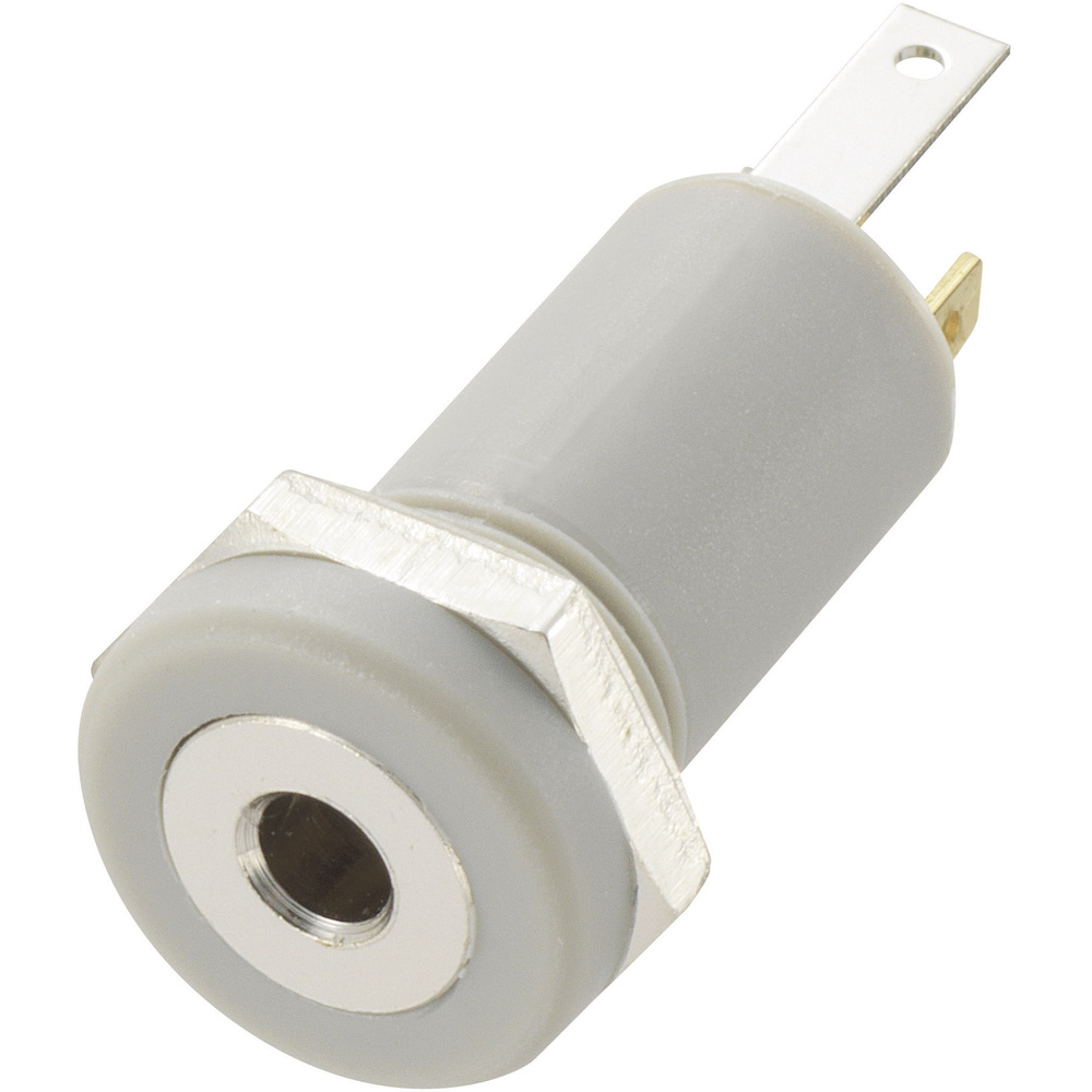 Tru Components 1572253 Klinken-steckverbinder 2.5 Mm Buchse, Einbau Vertikal Polzahl: 4 Stereo Grau
