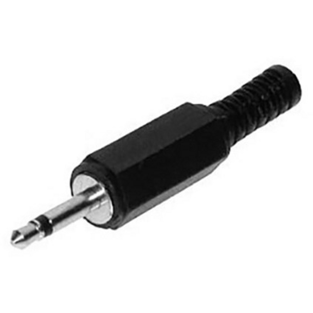 Tru Components 1559799 Klinken-steckverbinder 2.5 Mm Stecker, Gerade Polzahl: 2 Mono Schwarz 1 St.