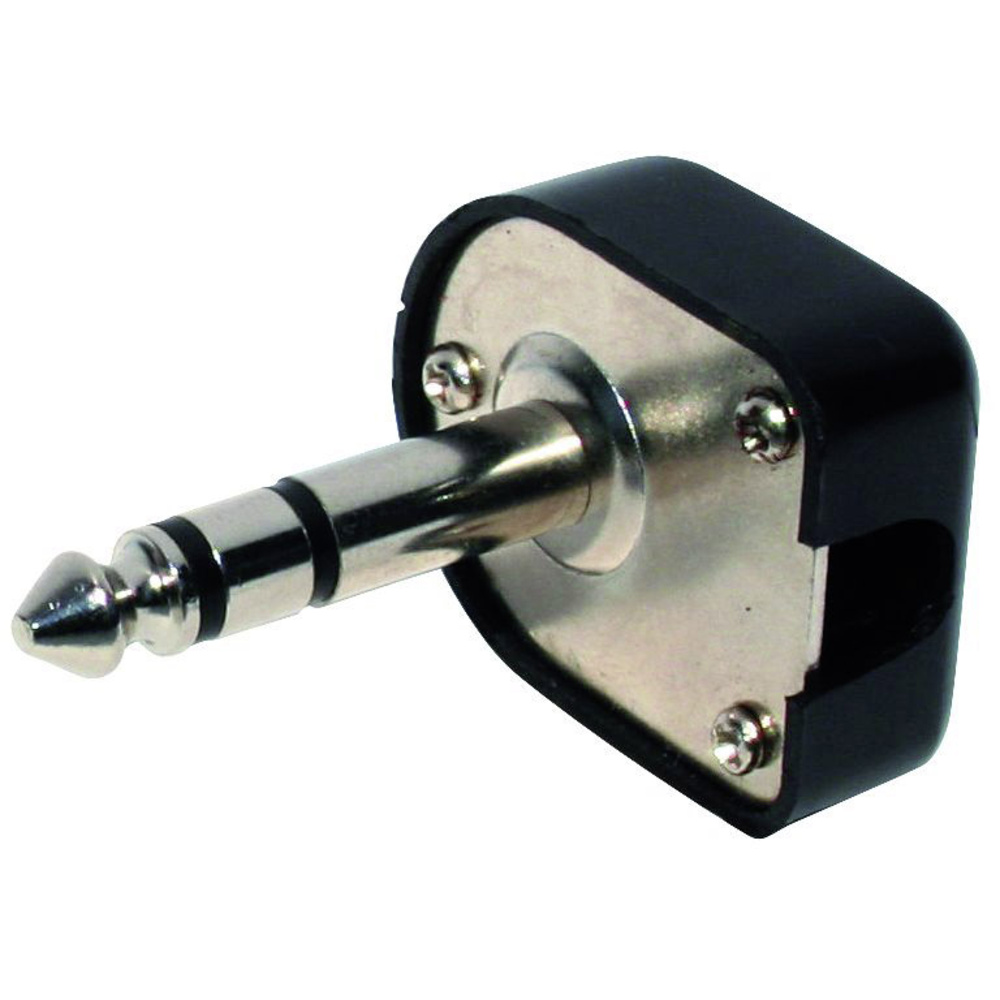 Tru Components 1559782 Klinken-steckverbinder 6.35 Mm Stecker, Gewinkelt Polzahl: 3 Stereo Schwarz 1