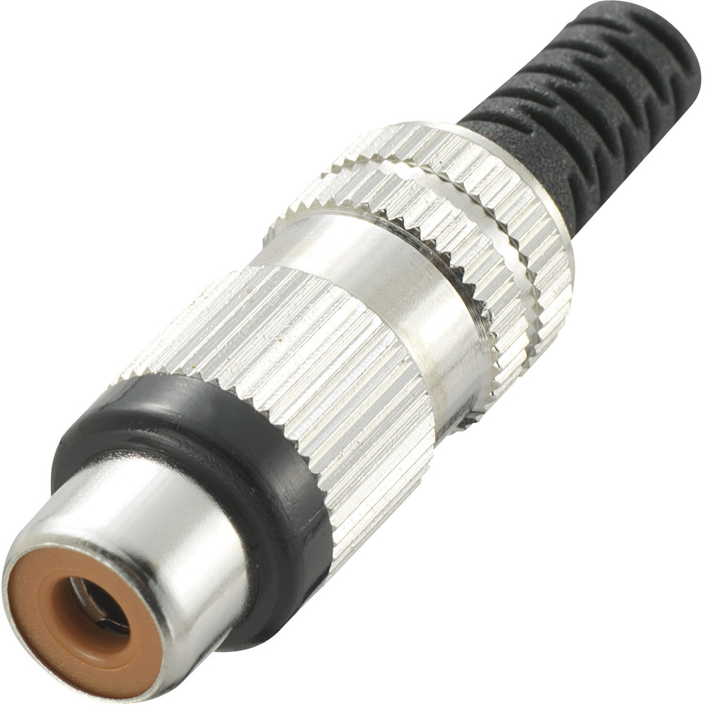 Tru Components 719369 Cinch-steckverbinder Buchse, Gerade Polzahl: 2 Schwarz 1 St.