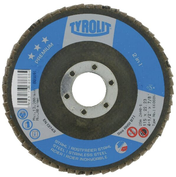 Fächerschleifscheibe 125mm K60 Tyrolit K192206
