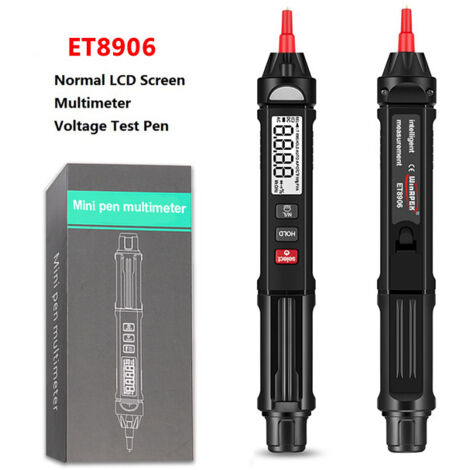 3-in-1 Stift-multimeter Für Elektrische Prüfungen, Digitales Effektivwert-multimeter, Spannungsprüfstift, Lcd-bildschirm