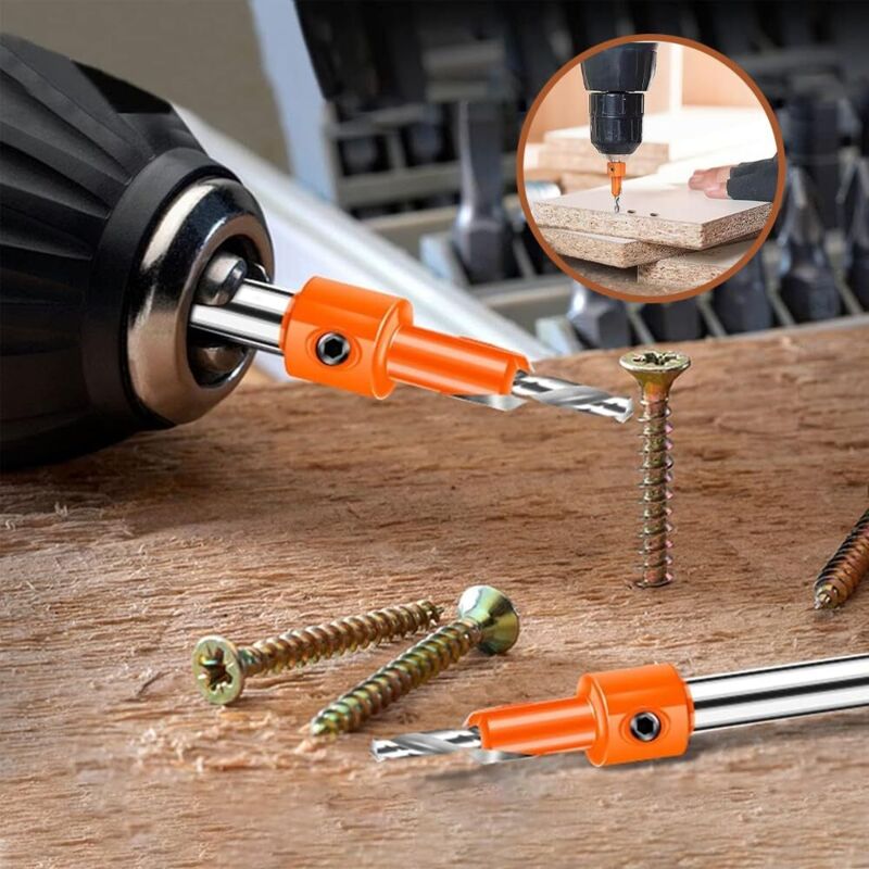 5 Fräser. 5 Ersatzbohrer Und 1 10-mm-körner. Holzfräser, Kegelbohrer. Hss-holzbohrer-set. Fräser-set. Holzfräser. 8-mm-holzbohrer. Anfasbohrer. Werkzeuge Für
