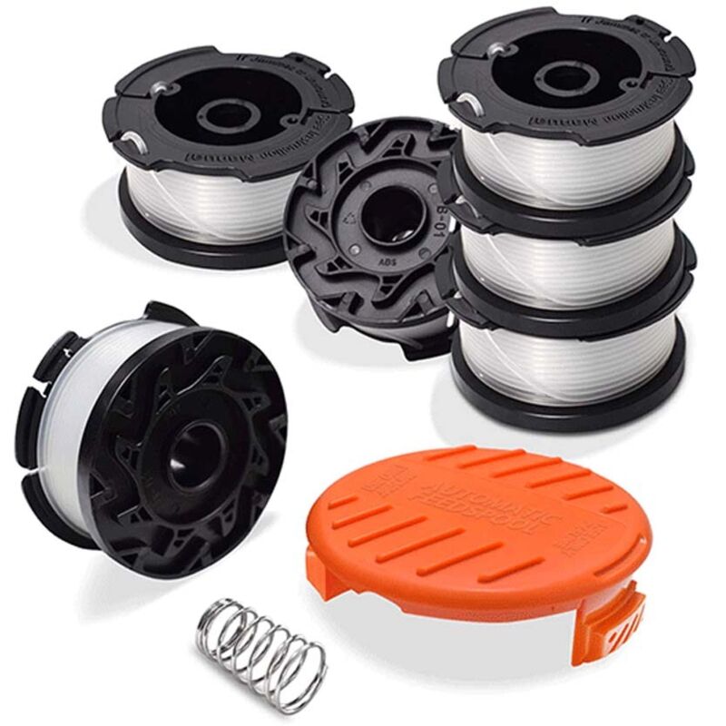 Black+decker Ersatzspule Für Rasenmäher, 1,65 Mm Durchmesser, 9,144 M Spulenlänge, 6+1+1 Set